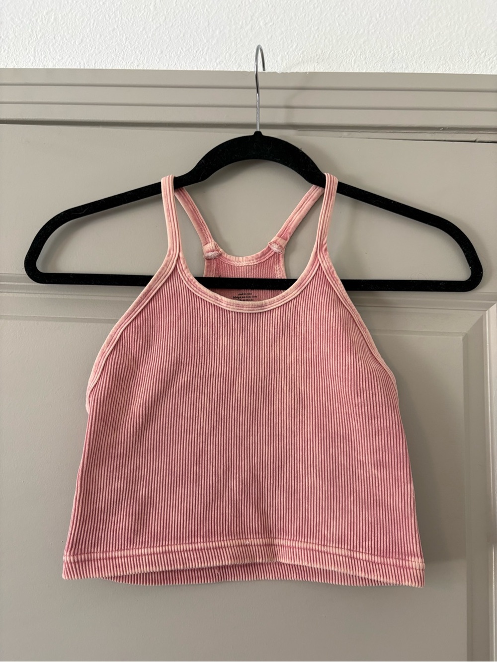 FP Movement by Free People Pink Ribbed Tank Top